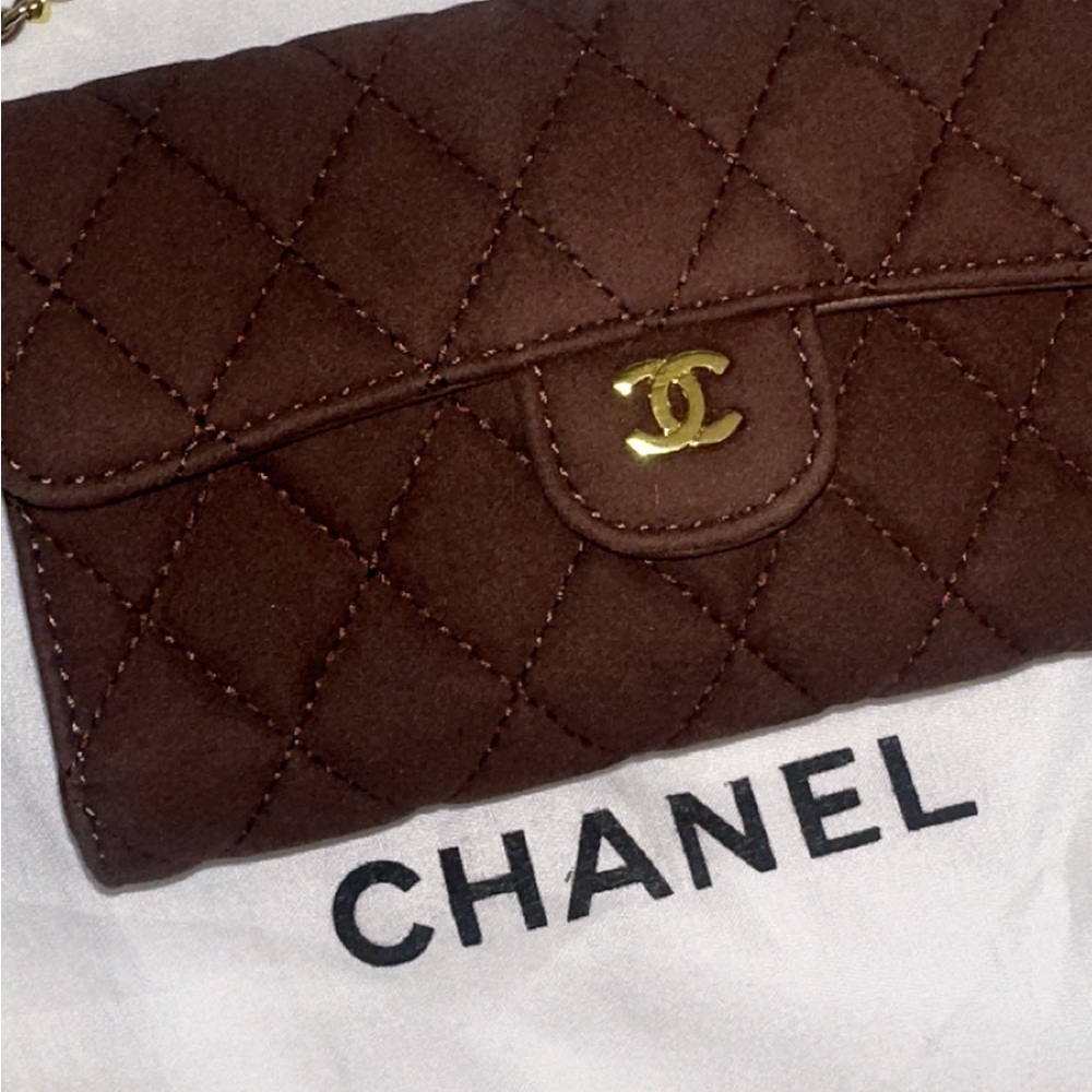 Chanel suede wallet on chain - Picture 3 of 11